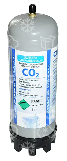 bombička CO2 s podstavcem, 1000g